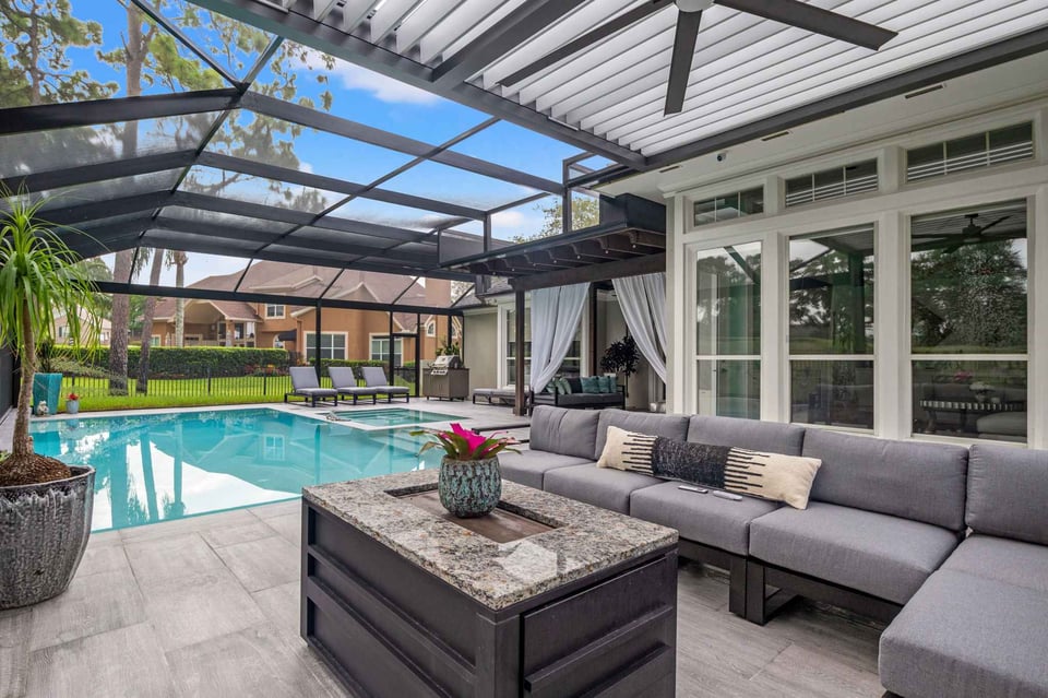 Pool Enclosure Backyard Oasis - Impact Enclosures - Outdoor Enclosures Jacksonville