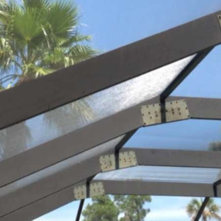 Painted aluminum that faded - Impact Enclosures - Screen Enclosure Repair - Jacksonville, FL