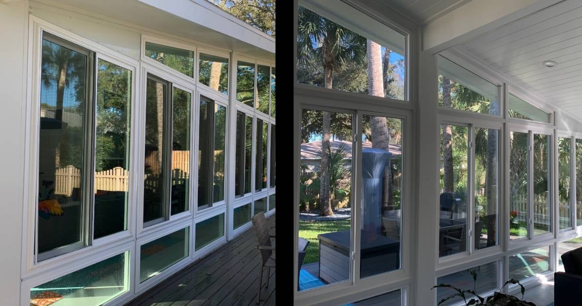 Glass rooms installed by Impact Enclosures in Jacksonville, FL