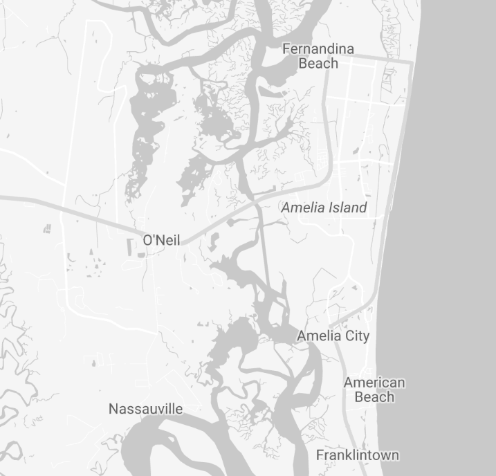 Florida Map of Amelia Island