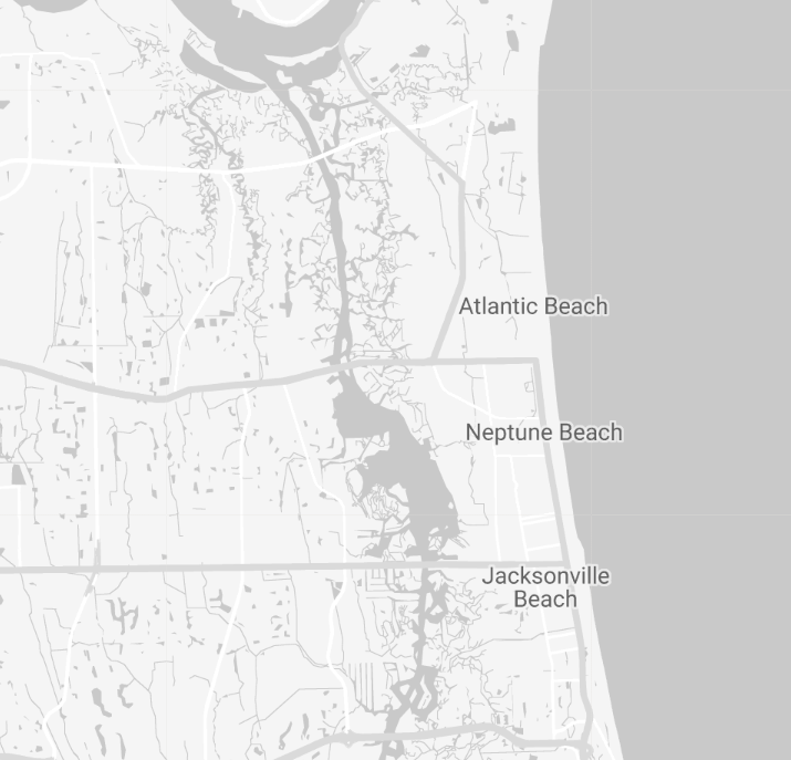 Map of Neptune Beach FL