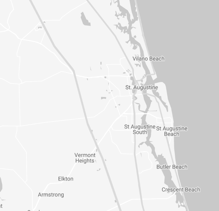 North St. Augustine Florida Map-1