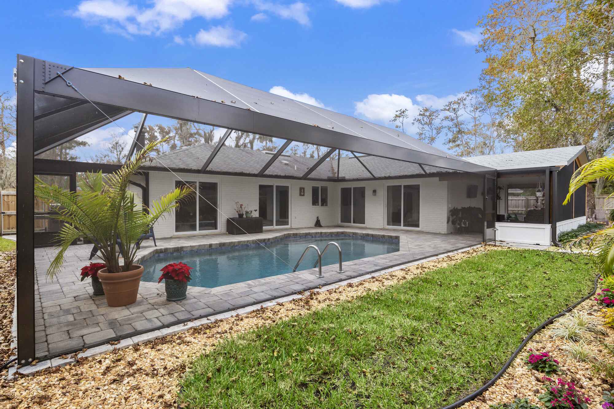 Custom Pool Screen Enclosure for Ranch Home