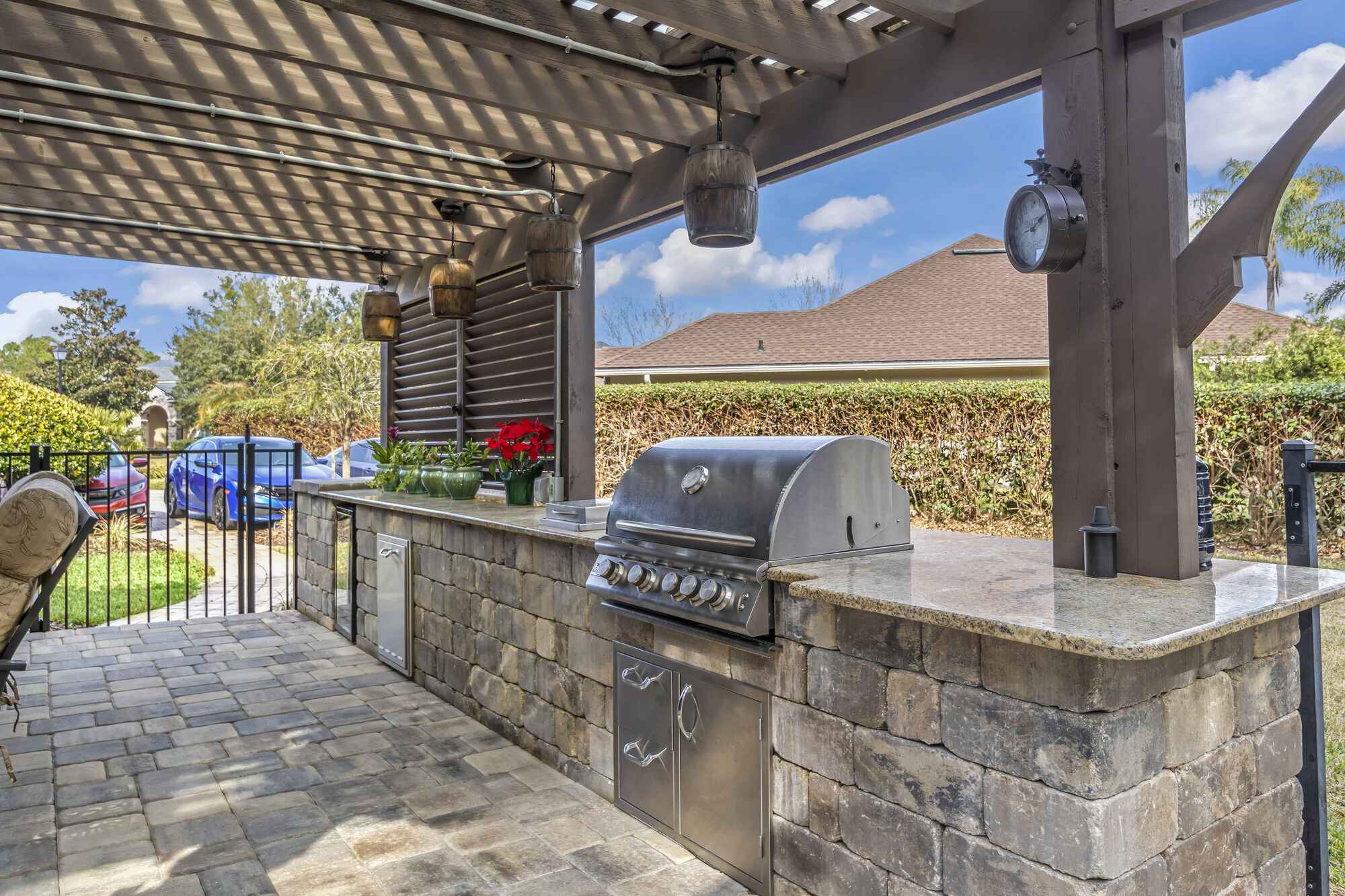 Jacksonville Outdoor Kitchen with Stainless Steel Grill