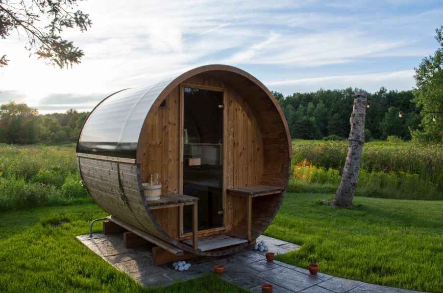 outdoor barrel sauna in jacksonville